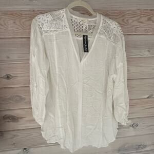 NWT Free People Inspired Mystree Boho Crochet Blouse Size Large